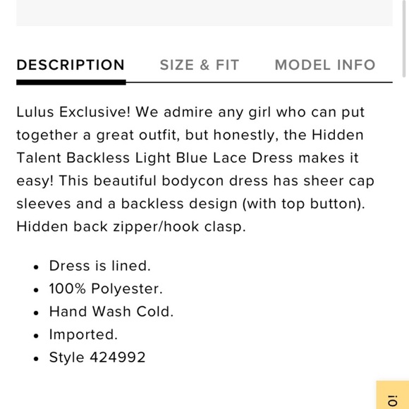 Lulus Hidden Talent Backless Light Blue Lace Dress NWT size XS mini dress - Picture 16 of 16